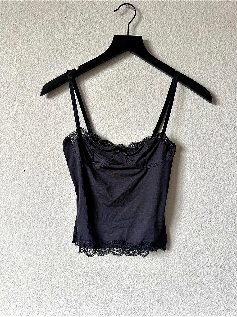 Lioness Black Lace Trim Cami XS
